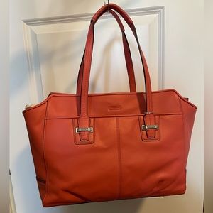 COACH Taylor Alexis Satchel in Salmon